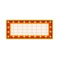 Cinema blank billboard icon, colorful design