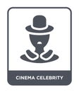 cinema celebrity icon in trendy design style. cinema celebrity icon isolated on white background. cinema celebrity vector icon Royalty Free Stock Photo