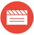 Clapboard  Isolated Vector Icon which can easily modify or edit Royalty Free Stock Photo