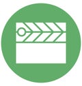 Clapboard Isolated Vector Icon which can easily modify or edit Royalty Free Stock Photo