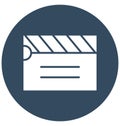 Clapboard Isolated Vector Icon which can easily modify or edit Clapboard Isolated Vector Icon which can easily modify or edit Royalty Free Stock Photo