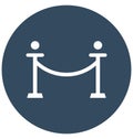 Barrier rope Isolated Vector Icon which can easily modify or edit Royalty Free Stock Photo