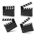 Cinema clap. Vector illustration Royalty Free Stock Photo