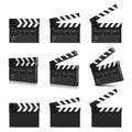 Cinema clap. Vector illustration Royalty Free Stock Photo
