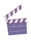 Cinema clapper hand drawn element Royalty Free Stock Photo