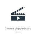 Cinema clapperboard icon vector. Trendy flat cinema clapperboard icon from cinema collection isolated on white background. Vector