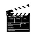 Cinema Clapperboard Silhouette, Movie Clapper