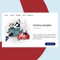 Cinema complex website, entertainment and leisure