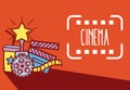 Cinema cute cartoon design