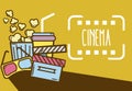 Cinema cute cartoon design