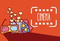 Cinema cute cartoon design