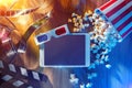 Cinema and entertainment app Royalty Free Stock Photo