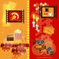 Cinema festival movie design elements awards ceremony Royalty Free Stock Photo