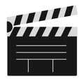 Cinema film clapper board vector Royalty Free Stock Photo