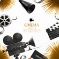 Cinema Film Production Background Royalty Free Stock Photo