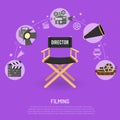 Cinema and filming concept