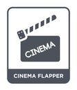 cinema flapper icon in trendy design style. cinema flapper icon isolated on white background. cinema flapper vector icon simple