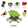 Cinema genre icons set cinematography flat entertainment comedy drama thriller movie production symbol vector