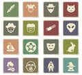 cinema genres icon set