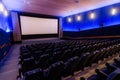 In cinema theater Royalty Free Stock Photo