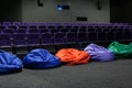 Cinema hall of nobody, empty cinema