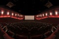 In a cinema hall Royalty Free Stock Photo