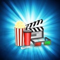 Cinema movie time Royalty Free Stock Photo