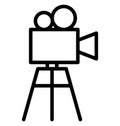 Shooting camera Isolated Vector Icon which can easily modify or edit Royalty Free Stock Photo