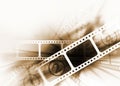 Cinema photography vintage dynamic background.