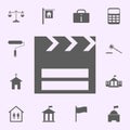 cinema place icon. signs of pins icons universal set for web and mobile Royalty Free Stock Photo