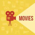 Cinema retro projector Royalty Free Stock Photo