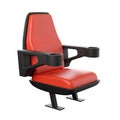 Cinema seat with glass-holder 3d icon