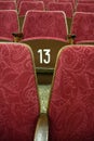 Cinema seats Royalty Free Stock Photo