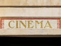 Cinema sign