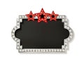 Cinema silver shape frame