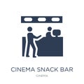 Cinema Snack Bar icon. Trendy flat vector Cinema Snack Bar icon Royalty Free Stock Photo