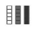 Cinema strip templates icon. Film roll 35mm symbol. Sign slide film frame vector Royalty Free Stock Photo