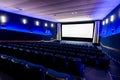 In the cinema theater Royalty Free Stock Photo