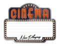 Cinema Theater Marquee Now Playing