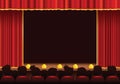 Cinema and theatre stage area Royalty Free Stock Photo
