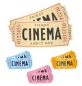 Cinema tickets Royalty Free Stock Photo