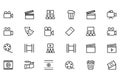 Cinema Vector Line Icons 1