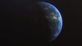 Cinematic Earth Slow Orbit Zoom in Sun Flare: China PRC Asia 4K ProRes 422 HQ