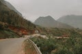 Cinematic foggy mountain roads in Meo Vac