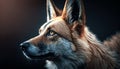 cinematic german shepherd dog portrait close up