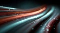 Cinematic glossy streaks with motion blur. Royalty Free Stock Photo