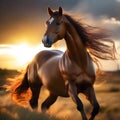 Cinematic photo, horse, Royalty Free Stock Photo