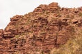 Cinematic shot of the red cliffs in Provincia de Mendoza, Argentina Royalty Free Stock Photo