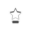 Cinematographic star cup icon. Cinema element icon. Premium quality graphic design. Signs, outline symbols collection icon for web Royalty Free Stock Photo