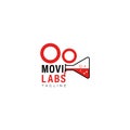 Cinematography Camera Laboratory Logo Design Template